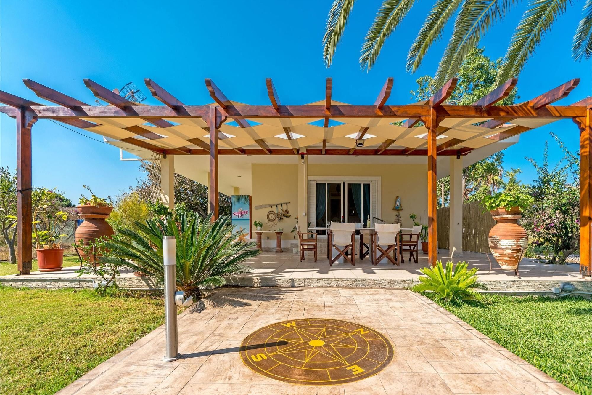 Maria'S Seaside Villa - House With 3 Rooms In Marathon, With Wonderful 外观 照片