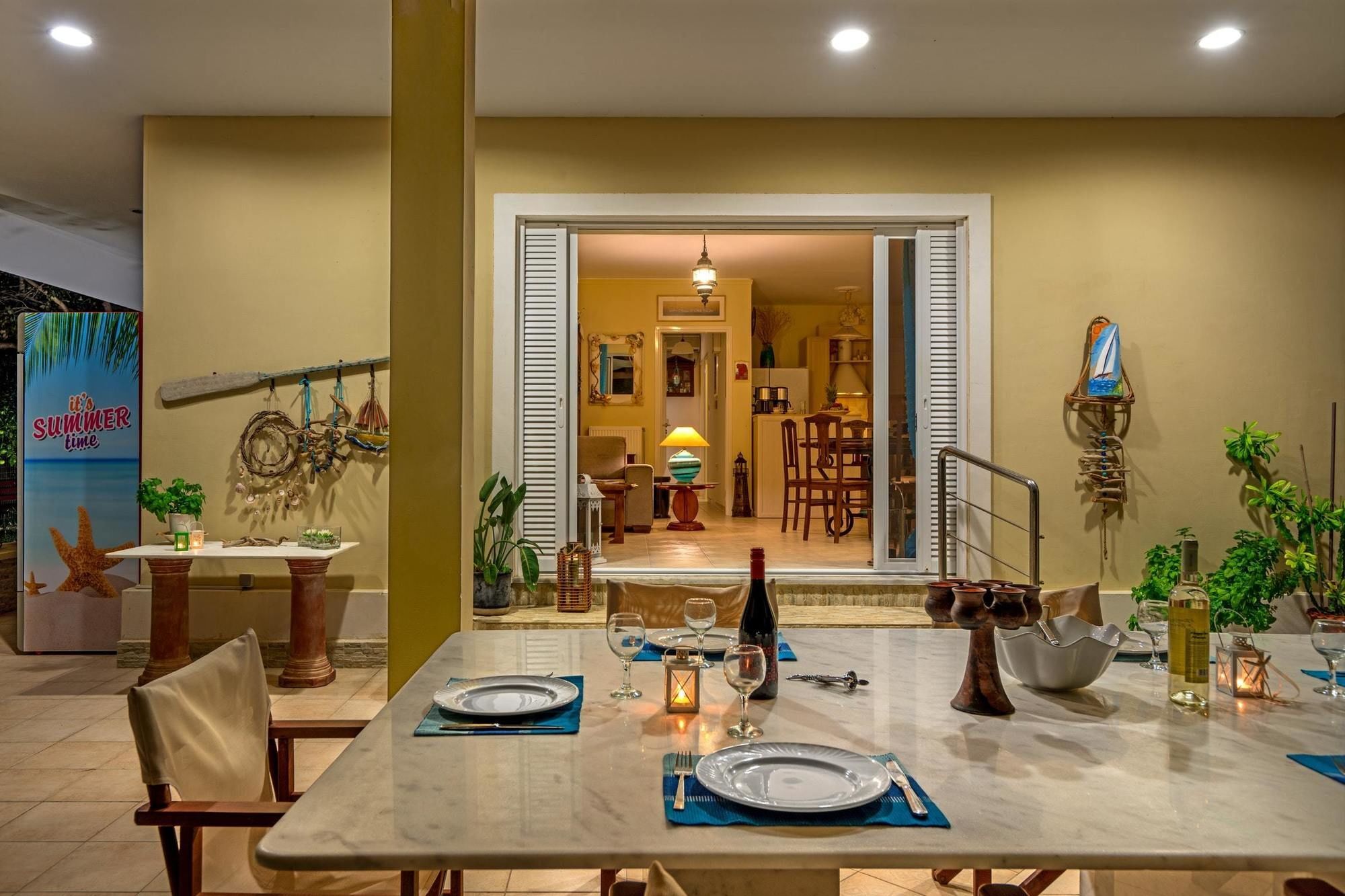 Maria'S Seaside Villa - House With 3 Rooms In Marathon, With Wonderful 外观 照片