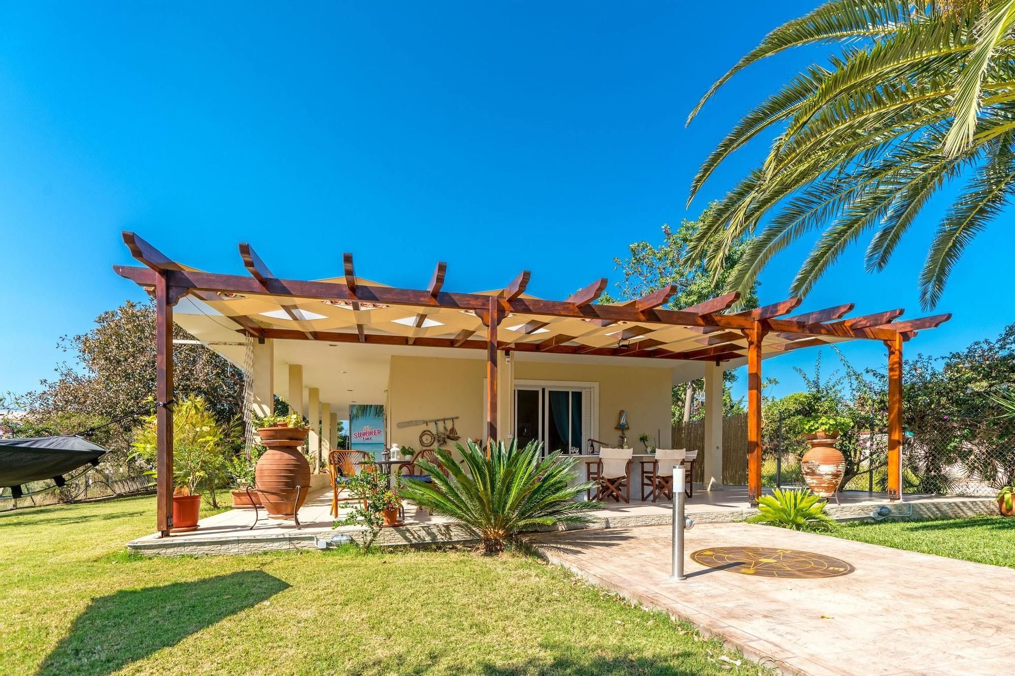 Maria'S Seaside Villa - House With 3 Rooms In Marathon, With Wonderful 外观 照片