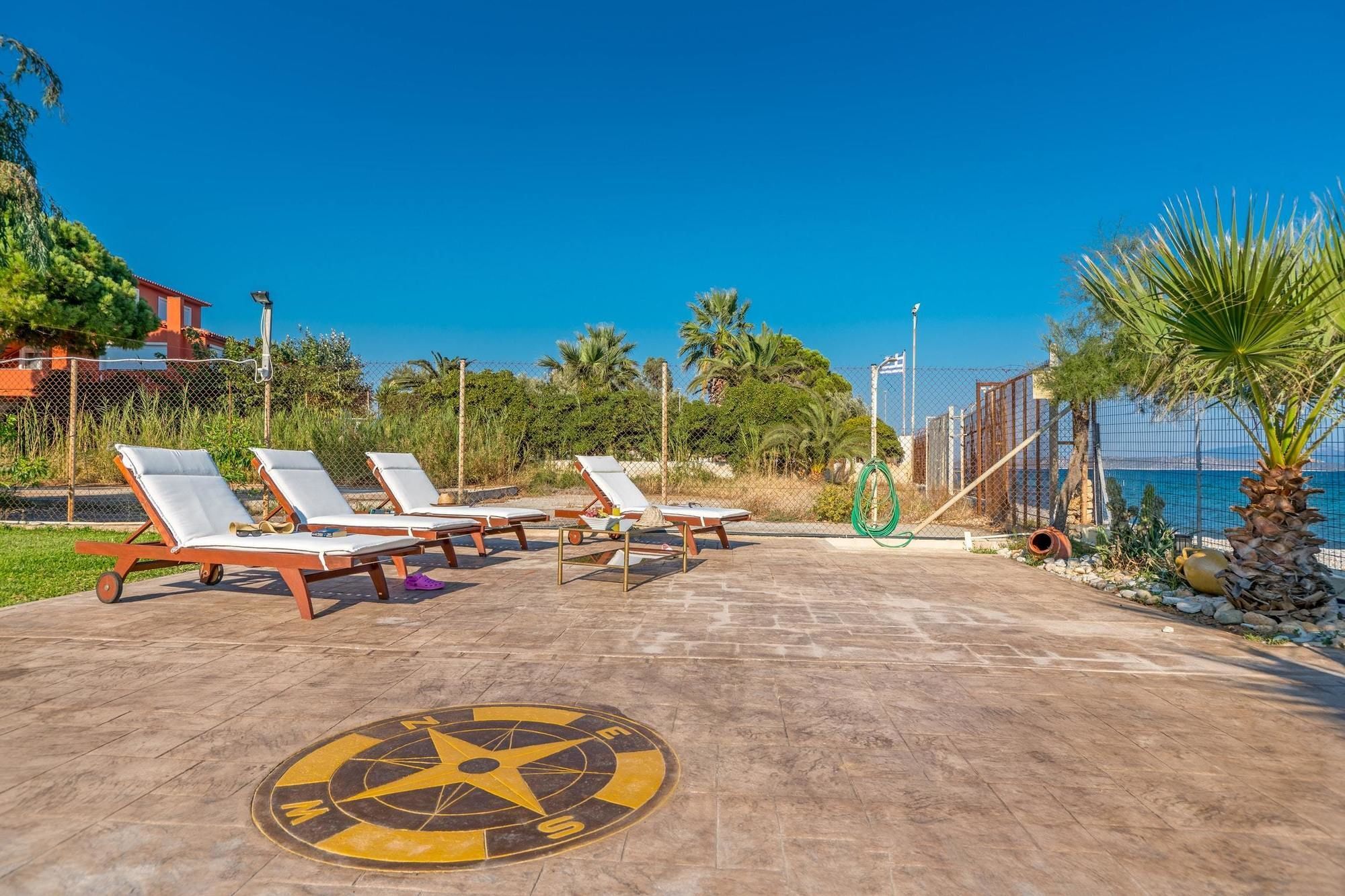 Maria'S Seaside Villa - House With 3 Rooms In Marathon, With Wonderful 外观 照片