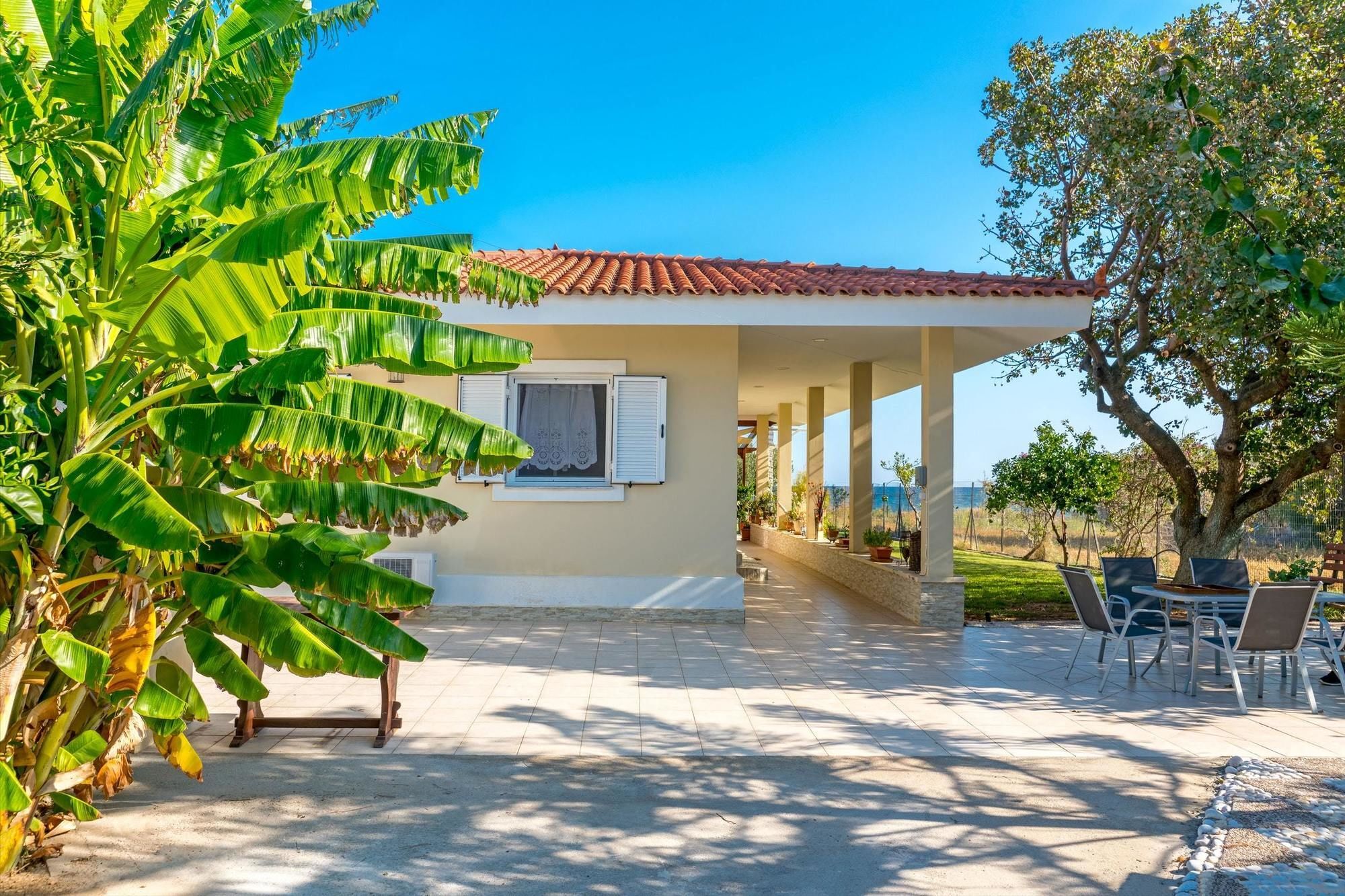 Maria'S Seaside Villa - House With 3 Rooms In Marathon, With Wonderful 外观 照片